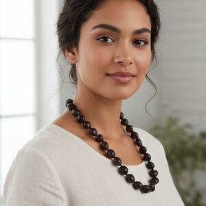 Brown Bulky Necklace